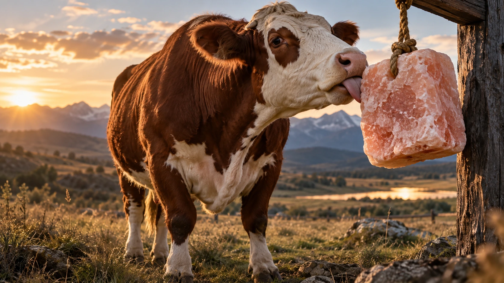 Cattle with natural salt