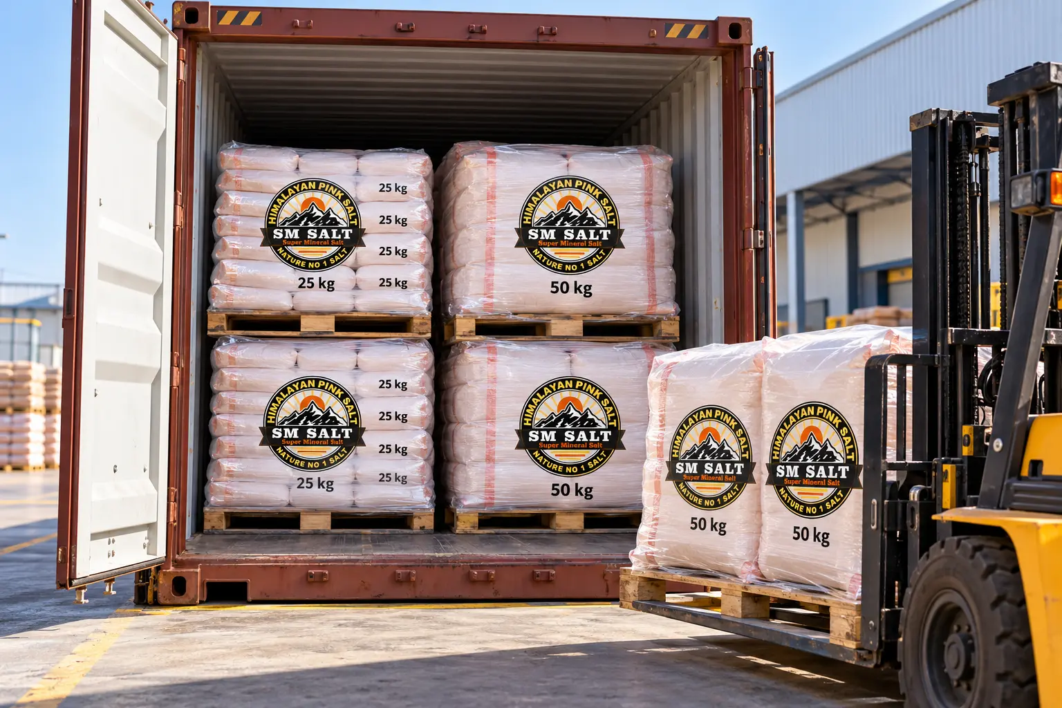 Illustrative export container planning
