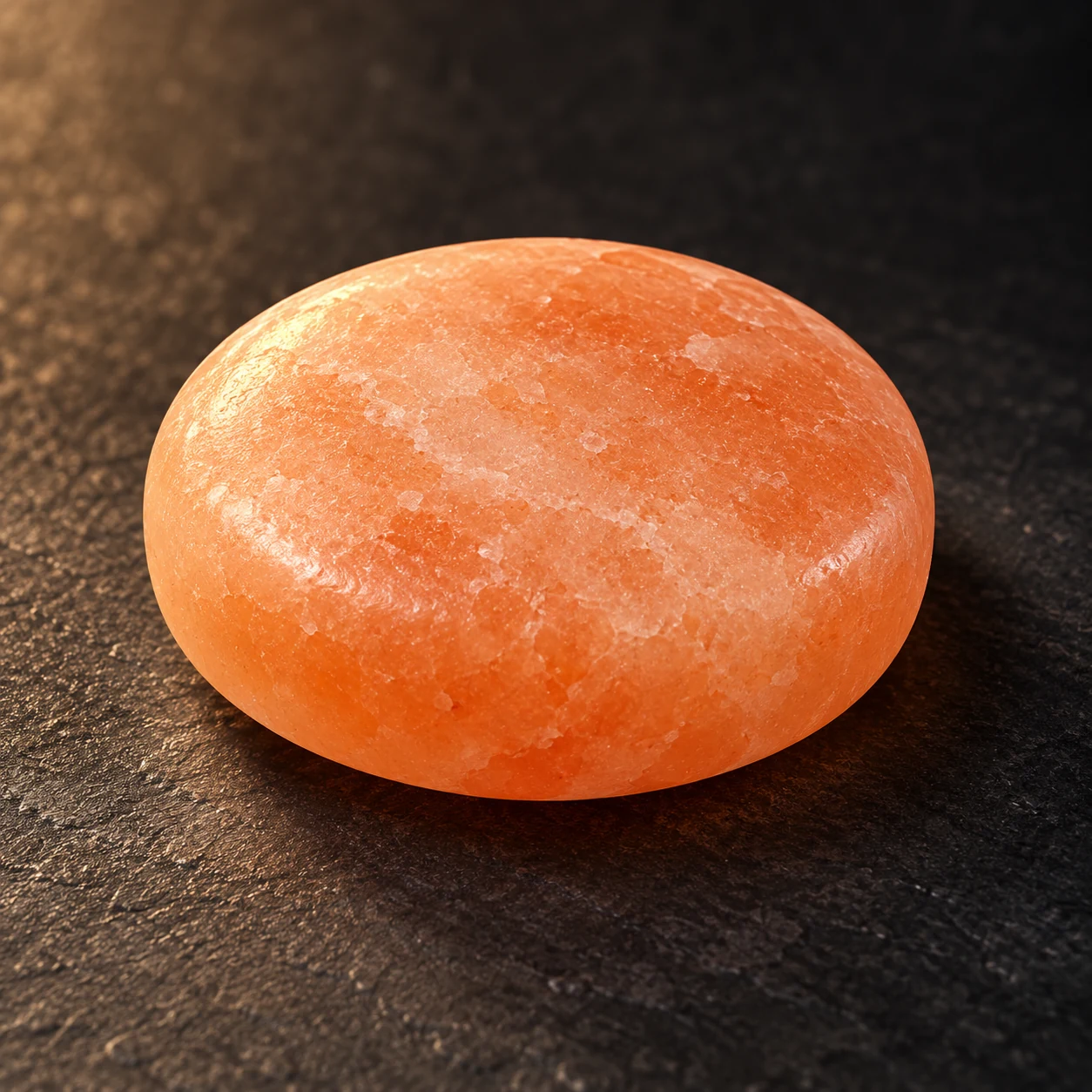 SM SALT Round Massage Stone Salt