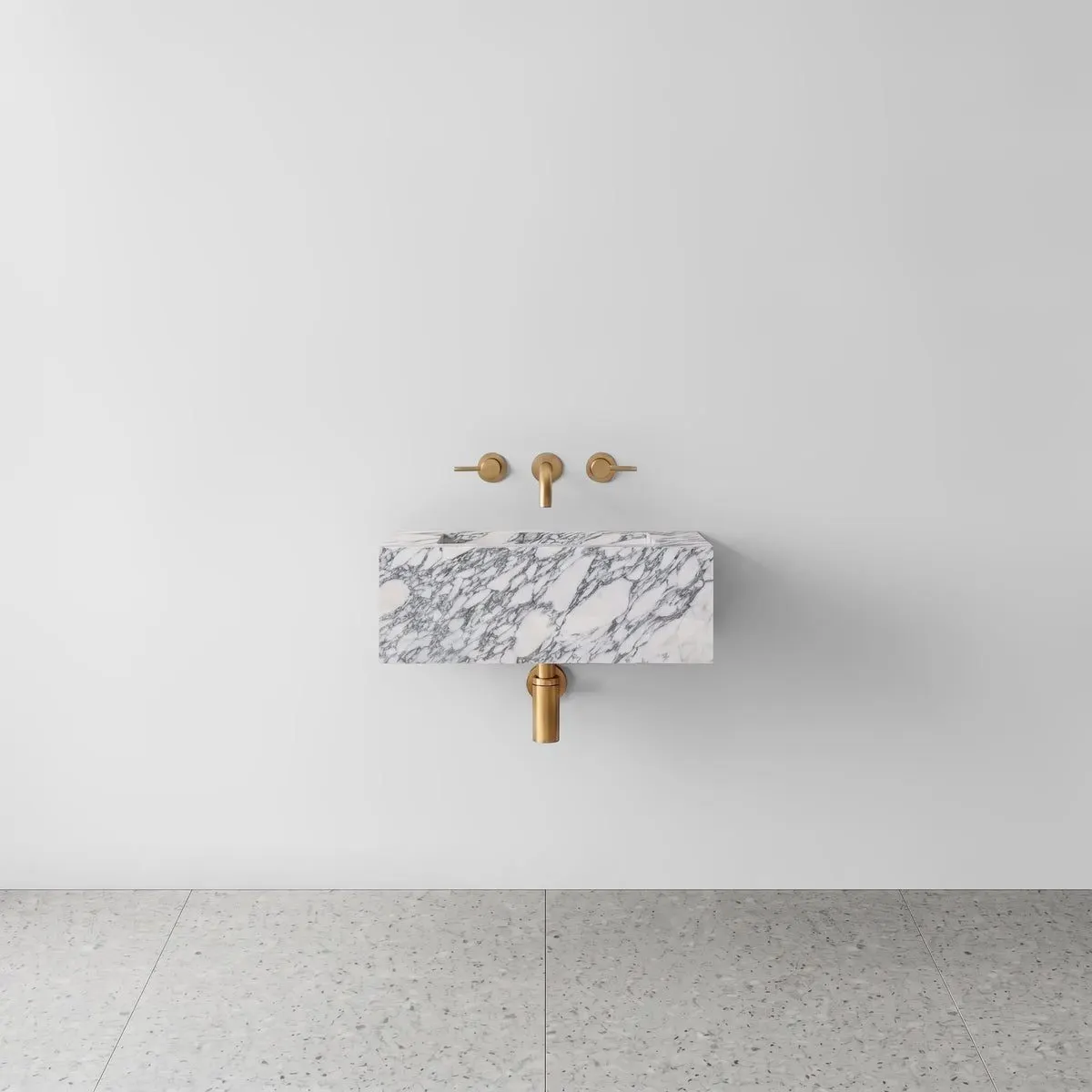 Arabescato Marble Powder Room Basin - Mini