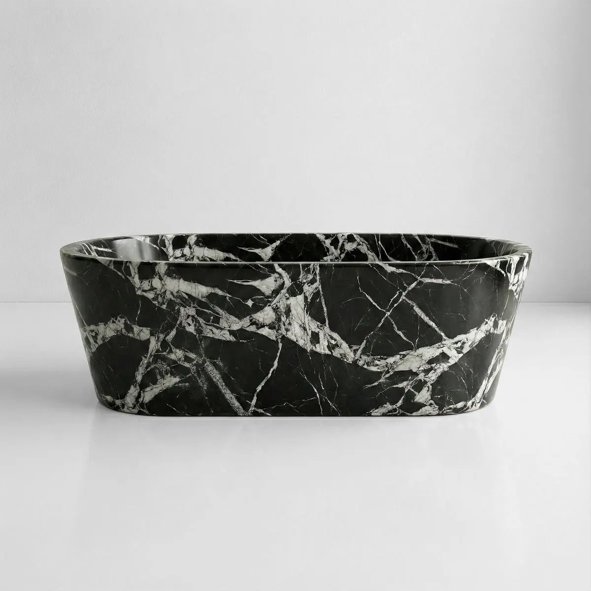 Grand Antique Marble Freestanding Bathtub - Tapered