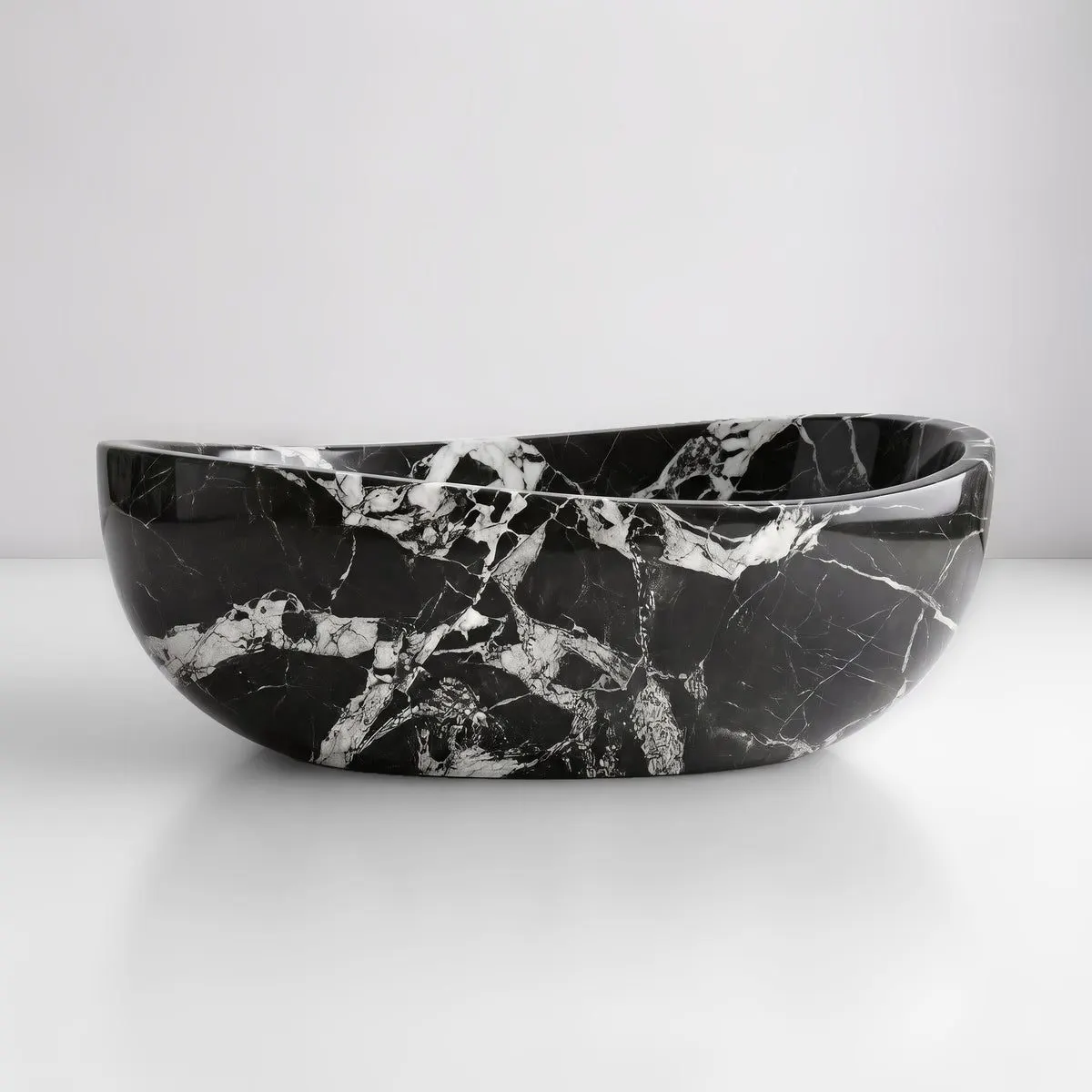Grand Antique Marble Freestanding Bathtub - Wave