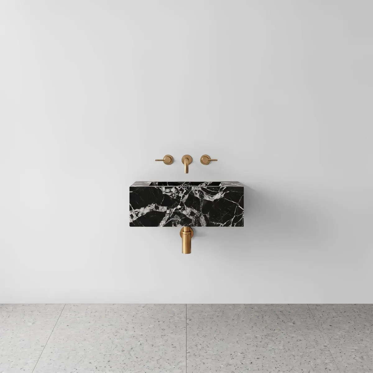 Grand Antique Marble Powder Room Basin - Mini