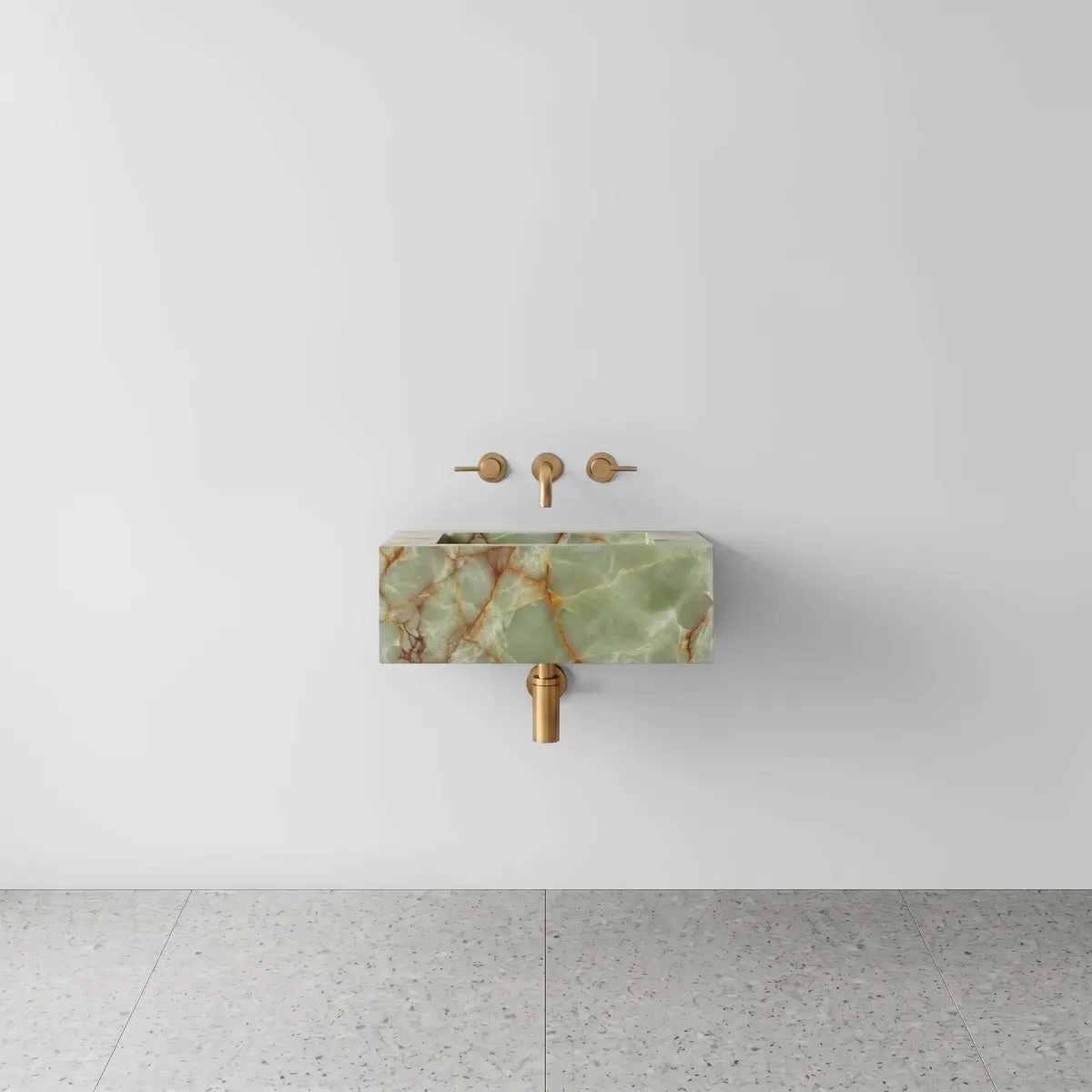 Green Onyx Powder Room Basin - Mini