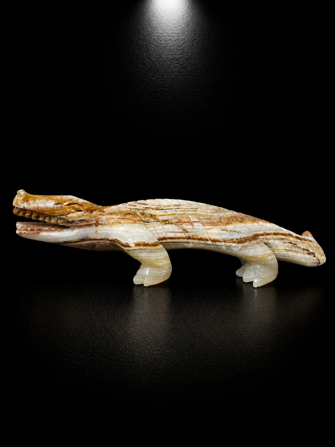 Multi-Green Onyx Crocodile
