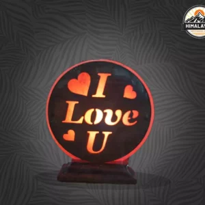 3D Wooden Love Salt Lamp