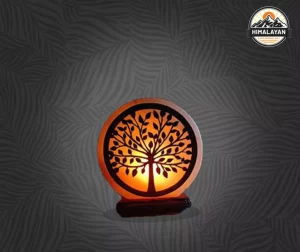 3D Wooden Tree Salt Lamp