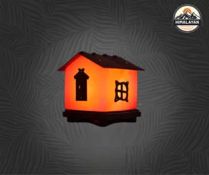 3d House Wooden Salt Lamp
