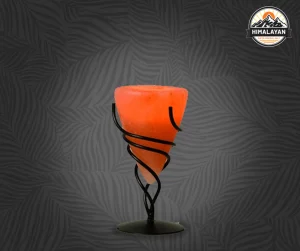 Cone Candle Holder With Iron Stand