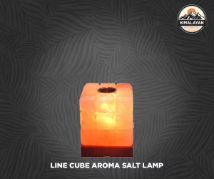 Line Cube Aroma Salt Lamp