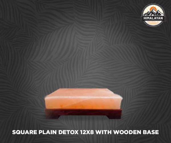 Square Plain Detox Wooden Base