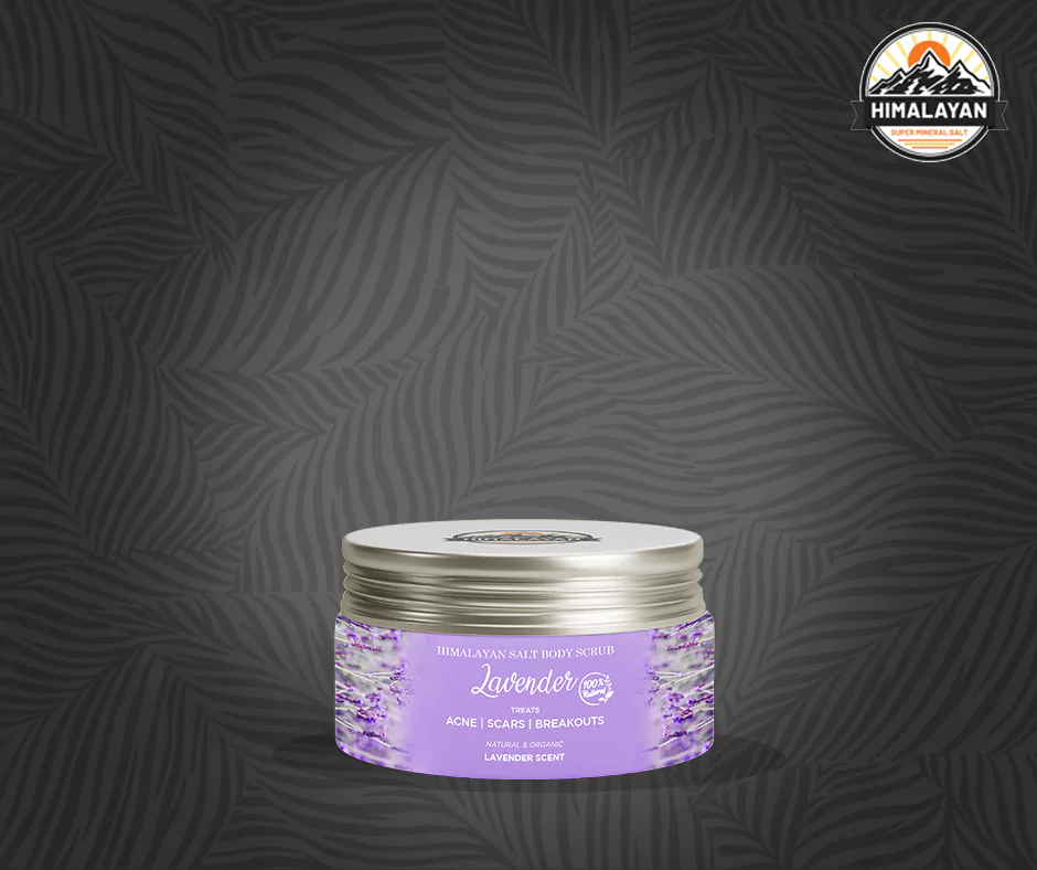 lavender salt scrub product