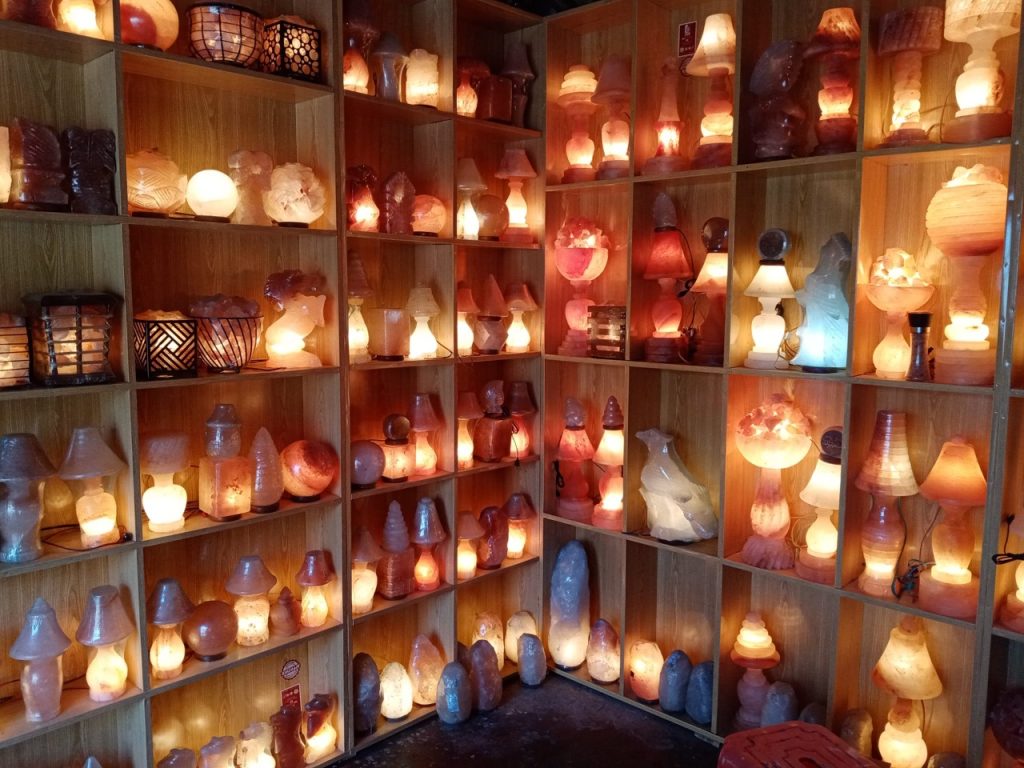 lampe au sel de l'himalaya