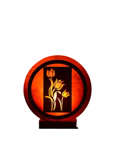 3D Wooden Flower Salt Lamp