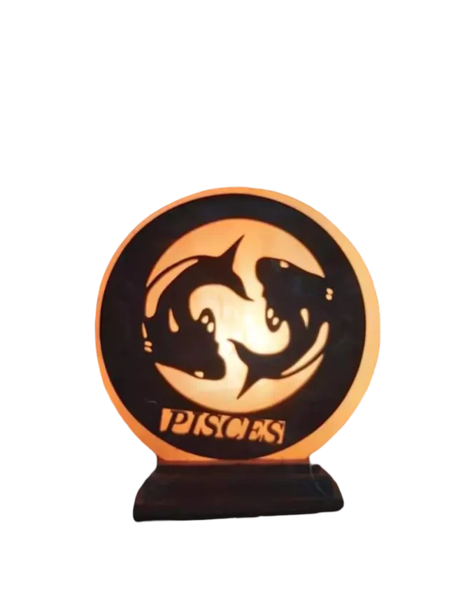 3D Wooden Pisces Salt Lamp