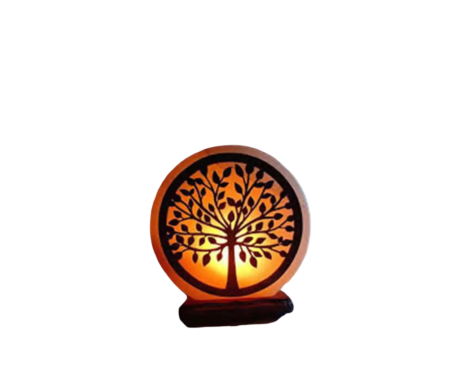 3D Wooden Tree Salt Lamp