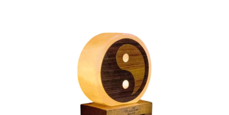 3D Wooden Ying Yang Salt Lamp