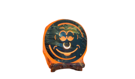 3D happy face wooden Usb salt lamp