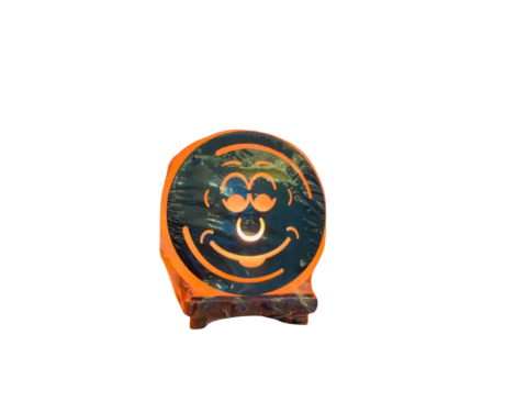 3D happy face wooden Usb salt lamp