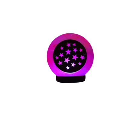 3D stars wooden Usb Salt Lamp