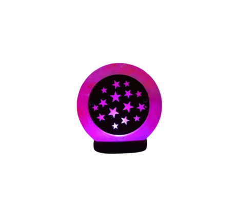 3D stars wooden Usb Salt Lamp