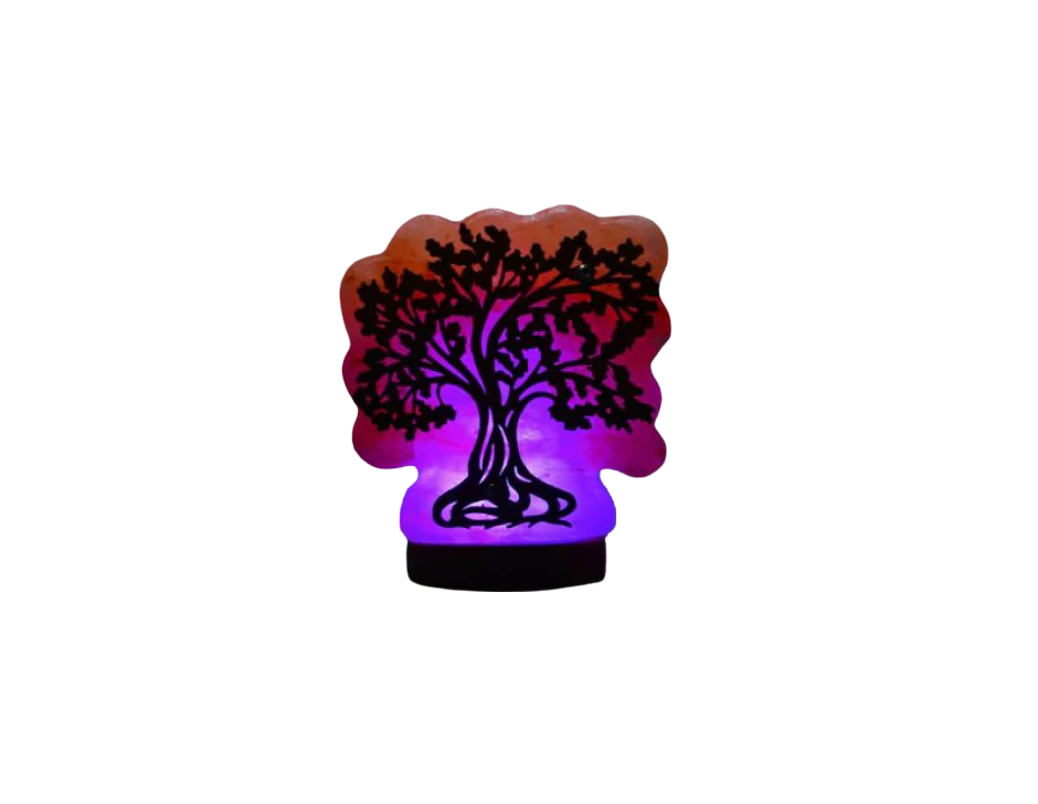 3D tree woden Usb Salt Lamp d2