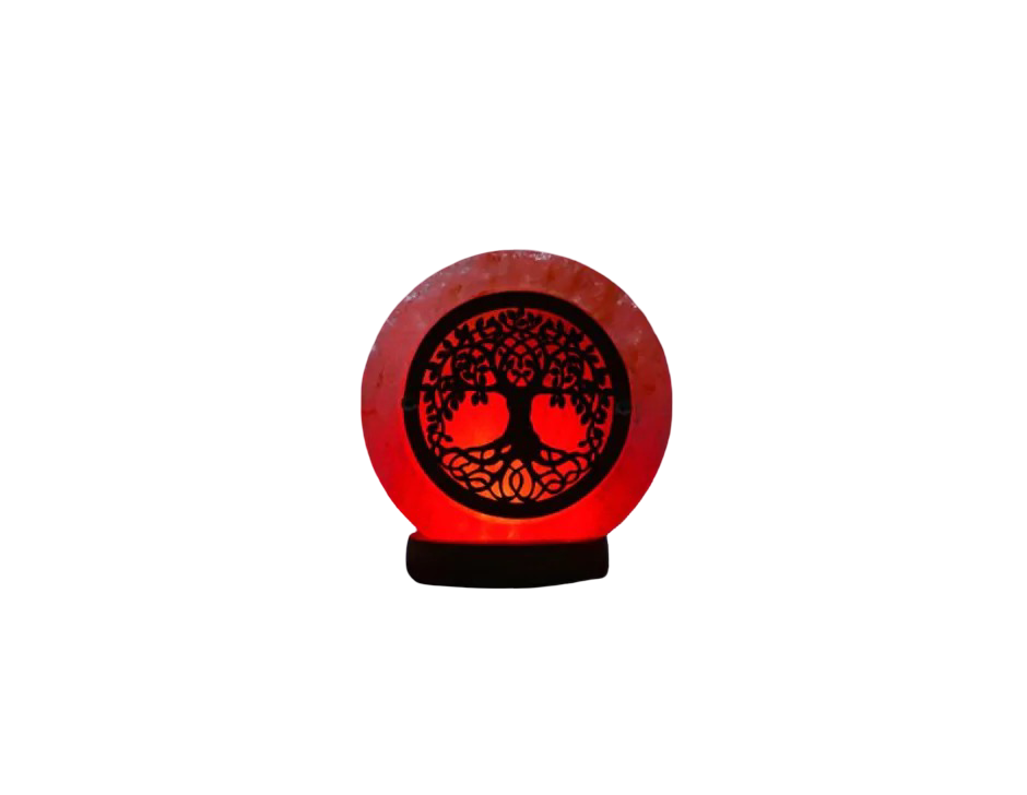 3D tree wooden Usb Salt Lamp