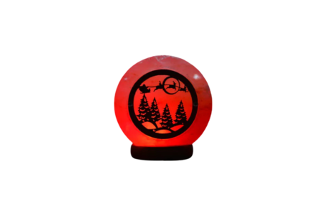 3d Christmas wooden Tree Usb Salt Lamp