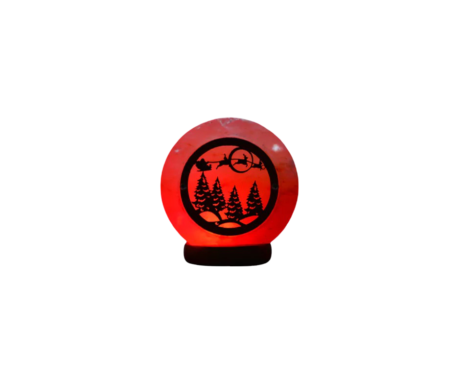 3d Christmas wooden Tree Usb Salt Lamp