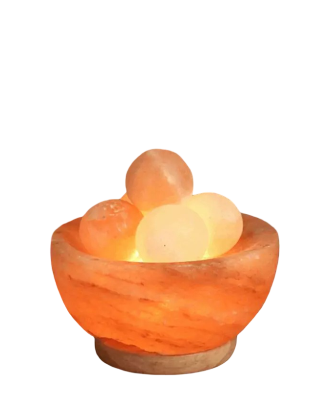 Ball Fire Bowl Salt Lamp