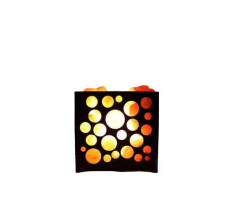 Bubble Iron Basket Salt Lamp