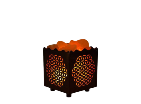 Chinese Style Iron Basket Salt Lamp