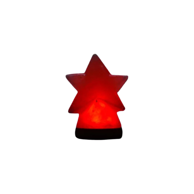 Christmas wooden Usb Salt Lamp