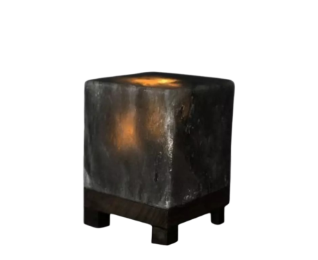Cube Grey Salt Lamp