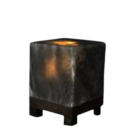 Cube Grey Salt Lamp