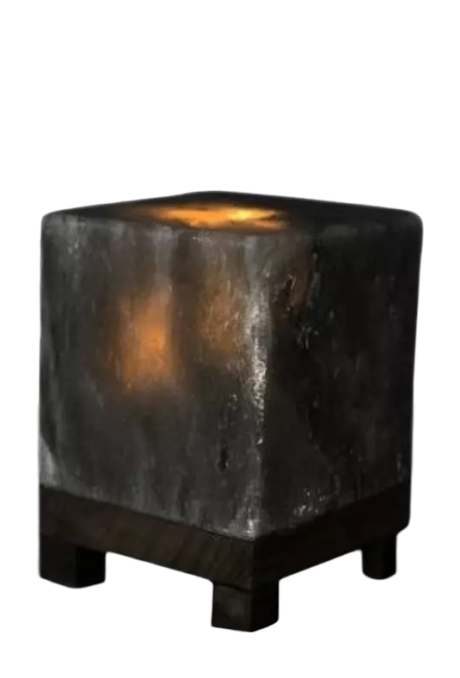 Cube Grey Salt Lamp