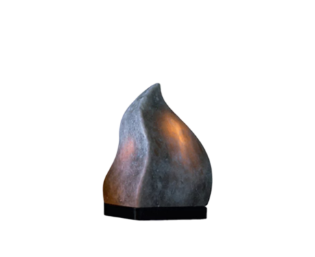 Fire Grey Salt Lamp
