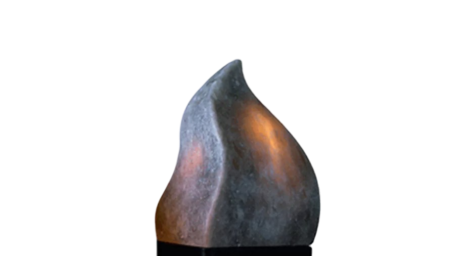 Fire Grey Salt Lamp