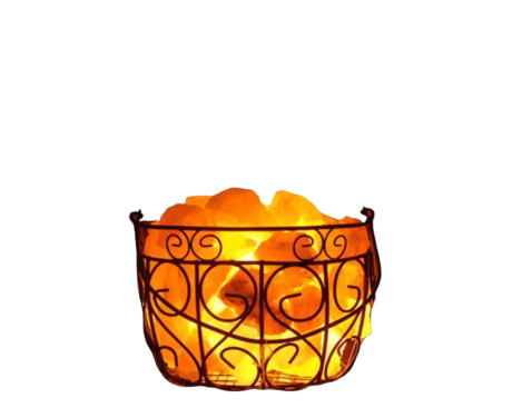 Iron Basket Salt Lamp D1