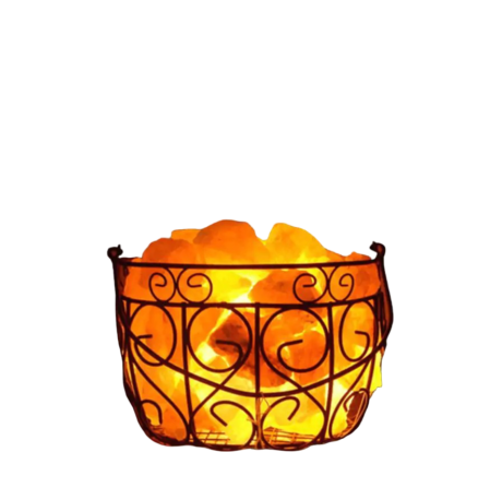 Iron Basket Salt Lamp D1