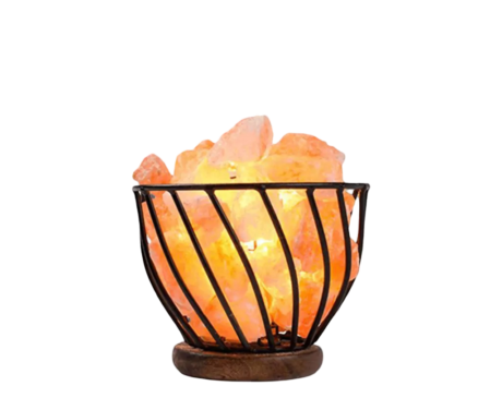 Iron Basket Salt Lamp D2