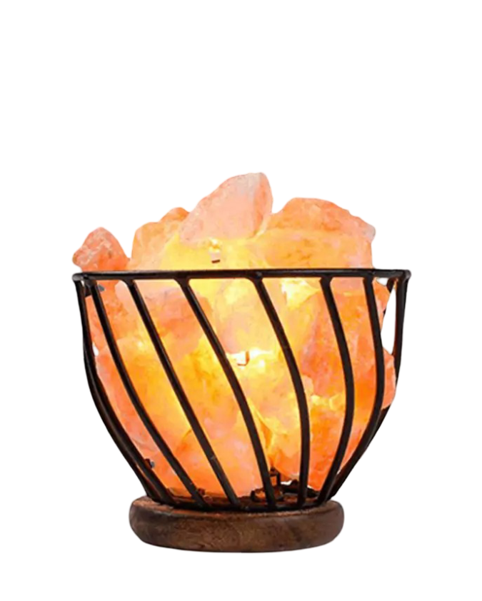 Iron Basket Salt Lamp D2