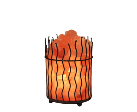 Iron Basket Salt Lamp D3