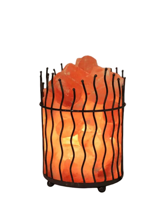 Iron Basket Salt Lamp D3