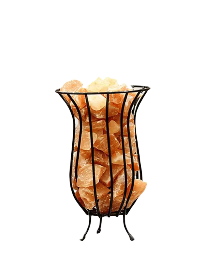 Iron Basket Salt Lamp D4