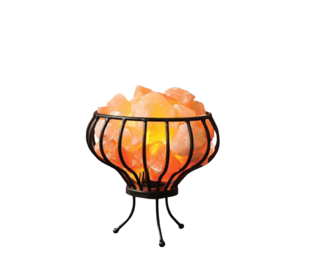 Iron Basket Salt Lamp D6