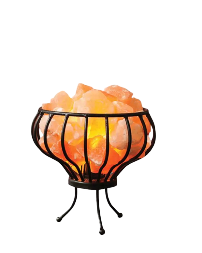 Iron Basket Salt Lamp D6