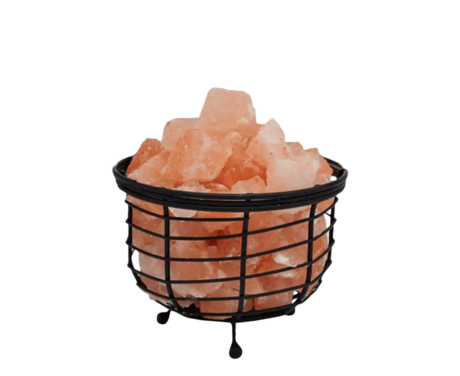 Iron Basket Salt Lamp D7