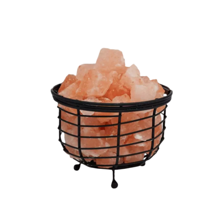 Iron Basket Salt Lamp D7