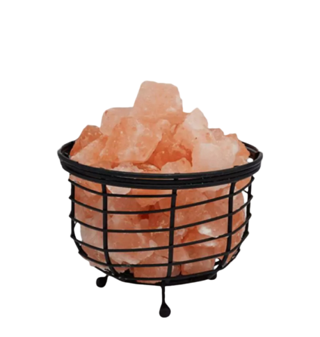Iron Basket Salt Lamp D7